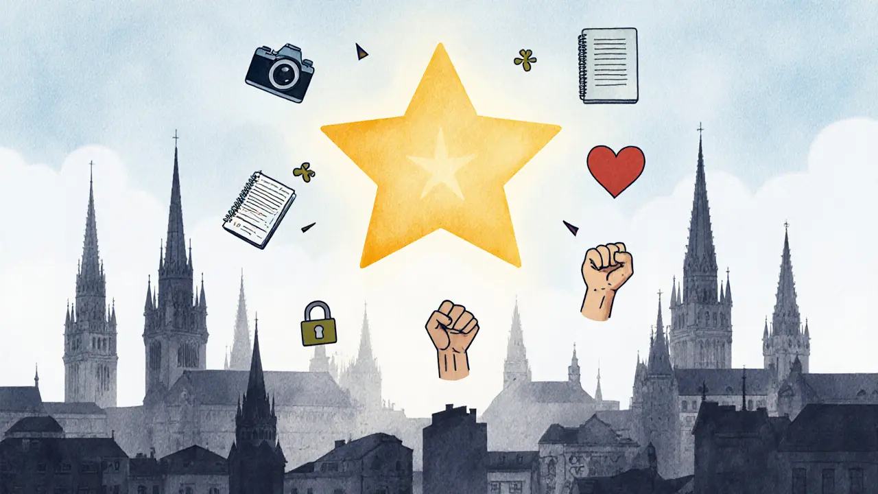 A lone star glowing above Munich, symbolizing autonomy, boundaries, and quiet influence.